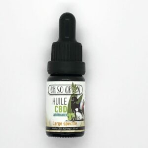 Huile CBD 3% Chien et chat. Large spectre spécialement adapté pour les animaux de compagnie en vente chez Ohsogreen